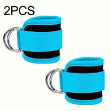 1 Set de Bandas de Resistencia con Correa para Tobillo, Mancuerna de Anillo en D, Tensión Ajustable, Adecuado para Entrenamiento en Casa, Gimnasio y Músculos de las Piernas - Multicolor - Ver 7