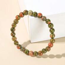 天然绿色宝石手链，带来好运，男女皆宜，幸运手链 - 多色 - 查看 3