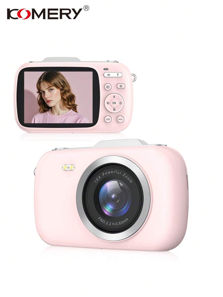 KOMERY 5K High-Definition Digital Camera With18x Digital Zoom, Equipped With A 2.8inch Large Screen&Autofocus,80Million Pixels - View 1