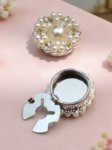 1 pieza Gemelos con diseño floral de rhinestone minimalista de moda, Broche de mujer, Accesorio de vestimenta de alta gama, Clip de corbata, Adecuado para atuendos de mujer, Vestidos de fiesta, Uso diario, Regalo para amigos, familia, días festivos - Multicolor - Ver 6