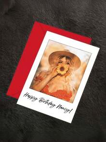 Customized Happy Birthday Picture Card With Envelope, Tailored Birthday Greeting Card, Perfect Birthday Present - Multicolor - View 5