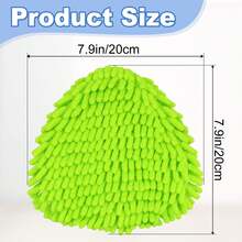 4 Pack Mop Head Replacement Compatiable With Ocedar EasyWring Mop,Mop Heads Refill For Easywring Spin Mop 1 Tank System - Microfiber Chenille, Easy To Replace,Deep Floor Cleaning And Machine Washable - Green - 查看 3