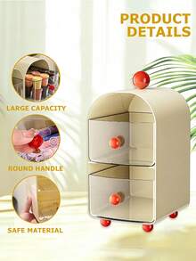 2-Tier Acrylic Coffee Station Organizer For Capsules Tea Bags Snacks Countertop Organizer Coffee Station Caddy Bathroom Makeup Organizer Multifunctional Drawer Storage Container For Home Office Men Women Storage Organization Kitchen Accessories - Multicolor - View 10