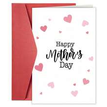 1pc Happy Mother's Day Greeting Card - Simple Mother's Day Gifts, Elegant Handwritten-Style Design With Sentimental Accents, Perfect For Mom, Grandma, Wife From Daughter Or Son - View 9