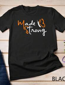 Multiple Sclerosis Awareness Orange Ribbon Butterfly Uni T-Shirt220G Heavyweight 100% Cotton T-Shirt. -Thicker, Softer, And Stronger T Your Average . This Heavyweight Essential Brings Pm Comfort And Rugged Performance Together. I For Layering, Lounging, Or Hitting The Streets In Style. Fade-Resistant And Pre-Sunk For A Reliable Fit Every Time. - 黑色 - 查看 1