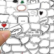 50pcs Black&White Bubble Album Stickers, Suitable For Envelopes, Gift Boxes, Insulated Cups, Waterproof Stickers - Multicolor - View 6