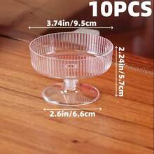 5oz Transparent Champagne Dessert Wine Glass, Cake Mold, Suitable For Ice Cream, Mousse, Cake, Dessert, Valentine's Day, Wedding Party, Tiramisu Cup - Clear - View 15