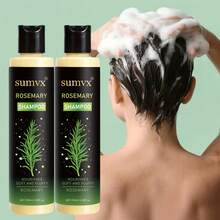 两瓶迷迭香草本洗发水和护发素。富含迷迭香、茶树和草本精华，可激活毛囊，使头发更浓密，温和清洁，滋润秀发，并控制油脂分泌。质地轻盈不油腻，适合所有发质，是馈赠佳品。 - 2PCS - 查看 3