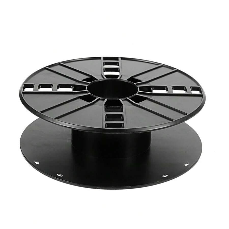 Carrete de almacenamiento de cables de plástico, carrete organizador de cables para acampar o autocaravana, carrete de almacenamiento de cables negro Q3ZW - Ver 1