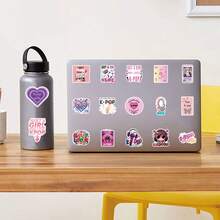 50pcs Kpop Stickers Kpop Gifts Kpop Merch Cartoon Graffiti Stickers Pink Cute Stickers Decorative Stickers For Computer Scrapbook Laptop Luggage Guitar Water Cup Phone Case Waterproof Stickers - A - View 8
