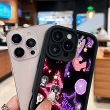 Personaje de conejo y payaso. Morado oscuro, rojo.funda de teléfono Fundas compatibles con ,Apple,VIVO,OPPO,,, y Honor.Fabricadas en silicona TPU,ofrecen protección contra golpes y caídas. - Negro - Ver 4