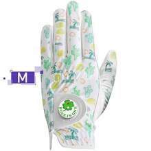 FINGER TEN Golf Glove Men Left Hand 1 Pack With Ball Marker For Right Handed Golfers, Stylish Palm Tree Pattern With Breathable All-Weather Grip And Comfortable Design For Confident Swing - White - View 11