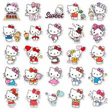 SANRIO 50/100张可爱卡通贴纸 - 光面卡通贴纸，自粘PVC材质，适用于笔记本电脑、手机壳、水瓶等。包含花卉、水果和各种可爱图案。 - 彩色 - 查看 4