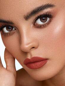 Pudaier 1pc Soft Velvet Matte Lipstick, Waterproof Long-Lasting, Suitable For All Skin Types - 07 - View 2