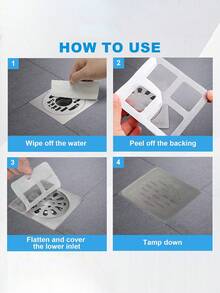 10/30/50/100片装排水过滤贴纸，厨房水槽滤网，浴室淋浴毛发滤网，一次性排水盖贴纸，浴室配件 - 彩色 - 查看 7