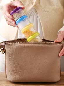 4pcs/6pcs 35ml Salad Dressing Containers With Screw Lids, Plastic Sauce Condiment Containers With Covers For Lunch Box School Supplies,Back To School,Picnic,Party - View 12