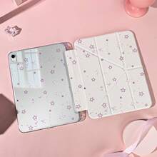 1个带笔槽的多角度磁吸支架保护套，支持自动休眠/唤醒功能，适用于Pro/Air/三星Galaxy A9/S9/S7/S10+/小米Pad 5/6/7等平板电脑。 - 彩色 - 查看 2