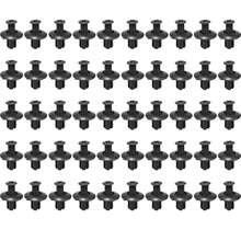 Remaches de plástico de 8mm, tornillos de sujeción, guardabarros de parachoques de coche, remaches negros, Clips de sujeción para BUEG - A - Ver 11