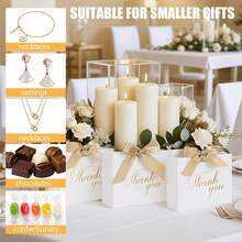 Gift Box With Ribbon 4.9'x4.7'x1.8' Paper Mini Gift Boxes Presents Bags For Birthday Christmas Mother's Day Wedding Baby Shower Birthday Packaging Candy Cookie Chocolate Craft Candle Small Gifts - View 9