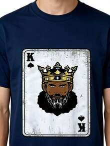 1pc Boys' Heat Transfer Printed T-Shirt, Durable Water-Resistant Graphic Tee - King Of Spades - View 3