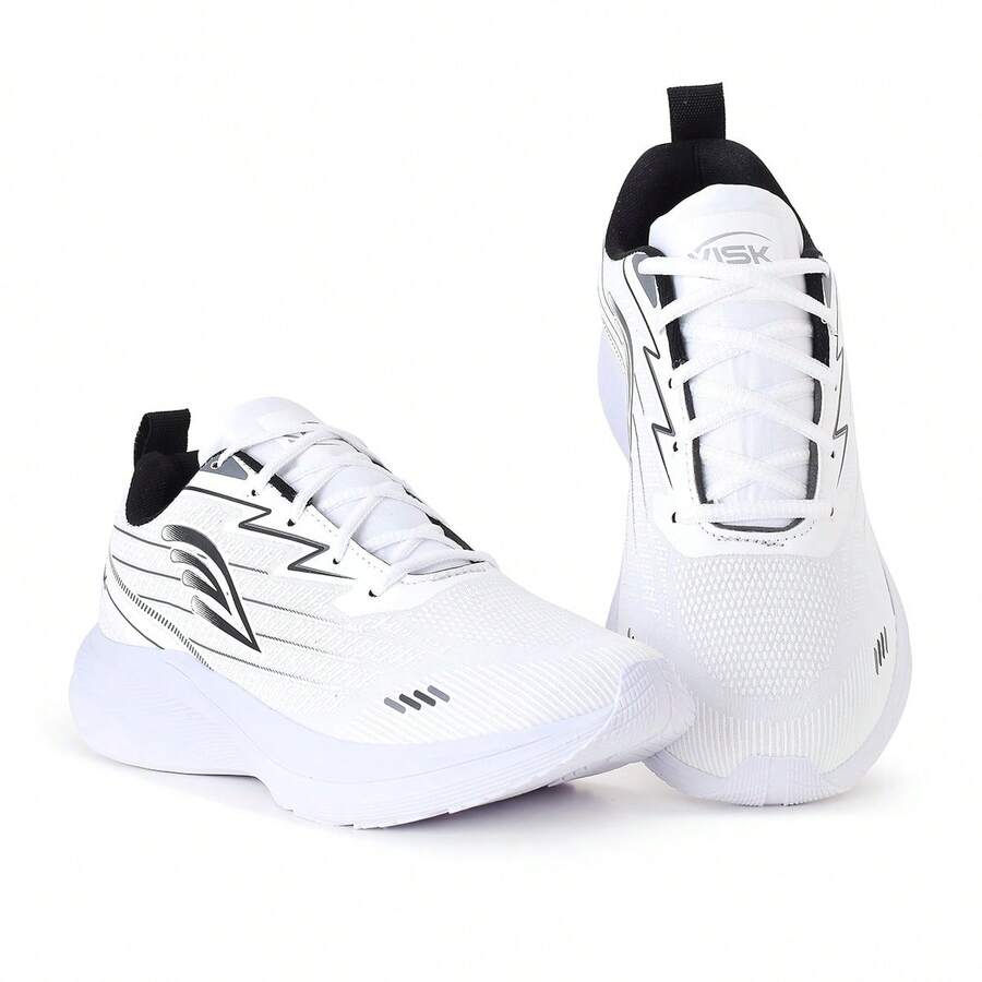 Women's Tennis Shoes, Men's Athletic Shoes, Adult Casual Comfortable Lightweight Soft EVA Sole For Training - 白色 - 查看 1