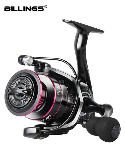 BILLINGS Spinning Reel,Fresh And Saltwater Spinning Fishing Reel,Up To 26LB Max Drag,5.2:1 Gear Ratio,With Metal Rocker&Metal Spool