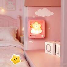 Đèn ngủ cảm biến hình ngôi sao & gấu hoạt hình dễ thương, đèn LED sạc từ tính, độ sáng điều chỉnh 2 mức, tự tắt sau 60 giây, đèn trang trí di động gắn tường & để bàn, phù hợp cho phòng ngủ, hành lang, không gian trong nhà - ánh sáng trắng ấm áp - Xem 11