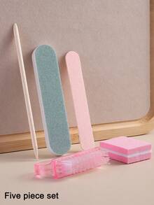 1/5/10 件套美甲护理套装，包含迷你指甲锉和木制角质层推棒套装、双面指甲锉、木制角质层推棒、指甲清洁工具、角质层推棒和美甲笔，适合 DIY 美甲护理。 - 櫻桃紅 - 查看 10