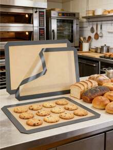 16.5" X 11.6" (42 X 29.5cm) Thick Silicone Baking Mat, Non-Stick Baking Pad Set, Heat Resistant, Reusable, Suitable For Microwave, Baking Tray And Molds - Multicolor - View 7
