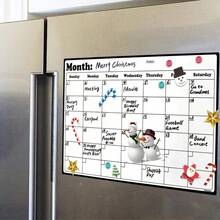 1 Magnetic Erasable Refrigerator Calendar With Magnetic Board - Magnetic Whiteboard Surface, Magnetic Organizer With Weekly And Monthly Plan Layout, Suitable For Refrigerators, Kitchens, And Offices - Magnetic Calendar Planner For Homes, Businesses, And Households - Compatible With Magnetic Notes, Photos, And Lists - Easy To Wipe Surface - Suitable For Scheduling, To-Do Lists, Dining Plans, Gift Creativity - Black and White - View 4