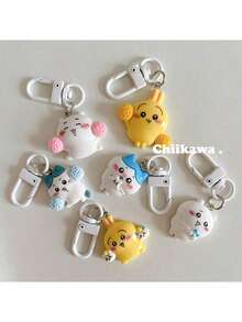 Hasbro 2个卡通背包钥匙扣挂件，送给闺蜜的礼物，新年礼物，情人节礼物，复活节礼物（款式随机） - 彩色 - 查看 5