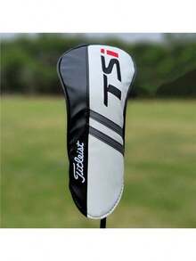 New TSI Logo Golf Club Head Cover, Suitable For Driver, Fairway Woods, Hybrids, PU Leather Club Head Covers - White - View 5