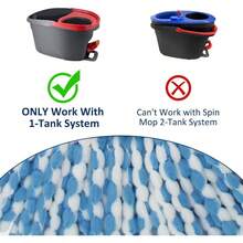 4 Pack Mop Head Replacement Compatiable With Oceda EasyWring, Mopping Refill Replace Head For EasyWring Spin Mop 1 Tank Systerm - Microfiber, Easy To Replace, Deep Floor Cleaning And Machine Washable - 拖把3件 - 查看 2