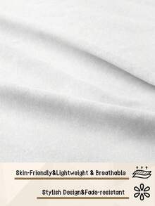 1个柔软枕套，标准尺寸，信封式封口，抗皱、抗褪色、防污，不含枕芯，适合秋季装饰、房间装饰、返校季、学习用品，可选颜色：白色、粉色、黑色、海军蓝、米色、灰色、绿色、蓝色。 - 彩色 - 查看 3