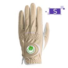 FINGER TEN 1pc Brown Golf Glove For Men, With Fashion Ball Marker On Left Hand, Premium PU Leather Material, Breathable, Durable, Strong Grip, Stable And Confident Swing - Brown - View 9