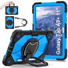 1pc 3-In-1 Anti-Drop Design, Adjustable Shoulder Strap, PC+Silicone Material, 360° Rotatable Handgrip Stand, Sturdy Protective Case Suitable Compatible With Ipad 11th (A16) 2025, 10th 2022, Galaxy Tab A11+ 2025/A9 Plus, Fashionable And Ideal For Gifts And Awards. - Multicolor - View 57