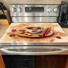 1pc Flat Stove Protector Mat, Covering Pad, Suitable For Kitchen Utensils, Fit For Induction Cooktop, Glass Stove, Multi-Purpose Anti-Scratch Pad, Also Can Be Used As Mouse Pad For Oven, Washing Machine, Dryer, And Kitchen Decor - Multicolor - View 19