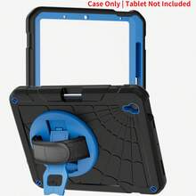 Military Industry Anti-Fall 1pc, Mini 6 Case, Mini 7 Case (With 360-Degree Rotating Wrist Strap/Stand), Air 5th/4th Gen 10.9 Case Tablet Cover, (A16) 11th Gen/10th Gen - Red + Blue - Black + Sky Blue - View 14