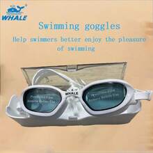 1 cặp kính bơi người lớn thiết kế hình cá voi, chống nước, chống sương mù, trong suốt, kính bơi silicon có thể điều chỉnh, unisex, phụ kiện cần thiết cho bãi biển, phụ kiện hồ bơi. - Nhiều màu - Xem 19