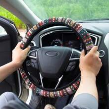 Steering Wheel Cover For Women Boho Universal Steering Wheel Covers Protector Car Accessories For Car 15 Inch Boho - Boho - 查看 2