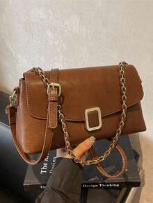 时尚百搭复古通勤女式单肩斜挎包 - 彩色 - 查看 10