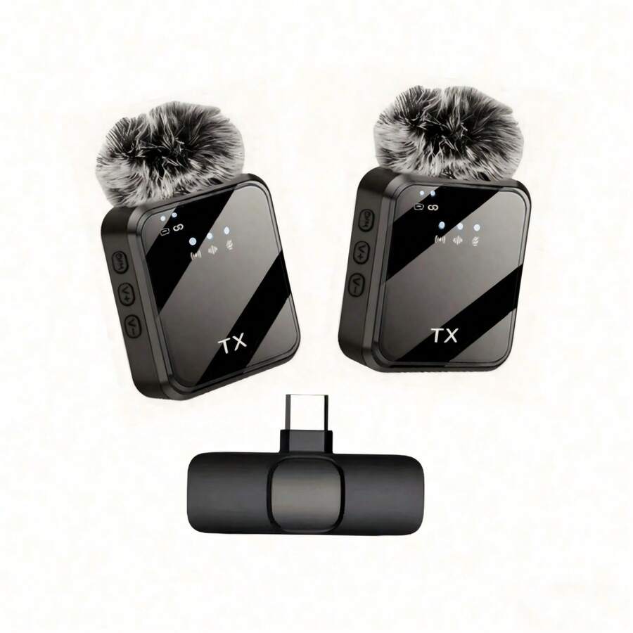 Microphone cài áo không dây chất lượng cao, Microphone cài áo không dây 3 trong 1, Microphone cài áo không dây 2 trong 1, Nhiều tùy chọn cổng, Khử tiếng ồn thông minh chuyên nghiệp, Cảm ứng đa hướng, Màng chắn gió, Giao diện USB (Nhiều tùy chọn cổng), Pin lithium sạc lại được, Kết nối 2.4G/3G/4G/5G, Thích hợp cho phát trực tiếp, phỏng vấn, thu âm bài hát, podcast, thuyết trình và vlog. 230mAh