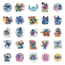Disney 50pcs Stitch Themed Waterproof Stickers, Suitable For Water Bottles, Laptops, Skateboards, Guitars, Chairs, Desktops, Tablets, Phones, Phone Cases, Home Decor, Back To School Supplies, Holiday & Birthday Party Gifts - 50pcs - View 7