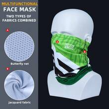 Fabulous Be Xtreme Multi-Functional Face Mask, Fashionable & Cool, Moisture-Wicking, Elastic, Suitable For Cycling, Running, Hiking, Fishing, All Seasons - Multicolor - View 8