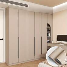 1卷哑光纹理自粘墙纸，即撕即贴，多色可移除墙面装饰，适用于橱柜、衣柜、家具、卧室和厨房翻新 - 純色 - 查看 21