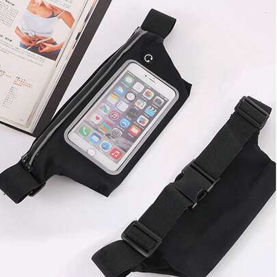 Bolsa de cintura impermeable con pantalla táctil, correa ajustable, bolsa de cintura antirrobo para correr, bolsa de cintura ligera para deportes al aire libre, bolsa de cintura unisex para fitness y entrenamiento, equipo de fitness, accesorio para senderismo, campamento, ciclismo, trotar, gimnasio, artículo esencial para correr y viajar