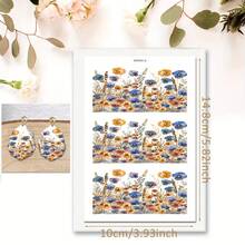 Cute Flower Dragonfly Bird Clay Transfer Paper Making Soft Ceramic Earrings Polymer Clay Water Transfer Paper For Jewelry DIY Craft Supplies - 1Pc - View 14
