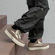 Men's Niche Thick-Soled Sneakers In Black And White, Simple, Stylish, Versatile, And With A High-End Feel, Casual Sneakers - Kích cỡ nam 1101 - Xem 4