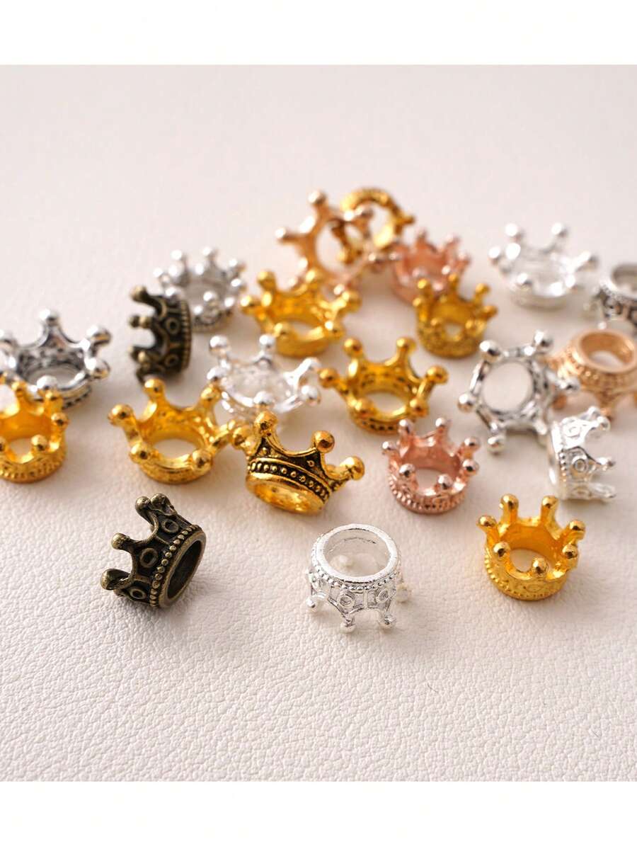 20个合金3D皇冠造型吊坠DIY首饰制作配件