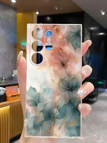 1个渐变扎染花卉图案透明软壳手机壳，兼容三星Galaxy A04e/12/A13/A14/A34/A50/A52/A53/A54/S21/S22/S23/S24/S25/S25 Ultra，国际版，非国内版 - 無色 - 查看 6